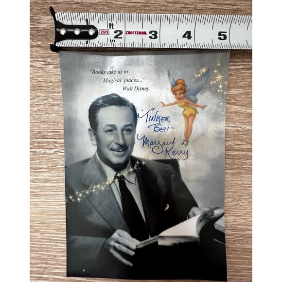 Authentic Disney|Tinkerbell|Signed Autograph Margarot Kerry - Picture 5 of 8